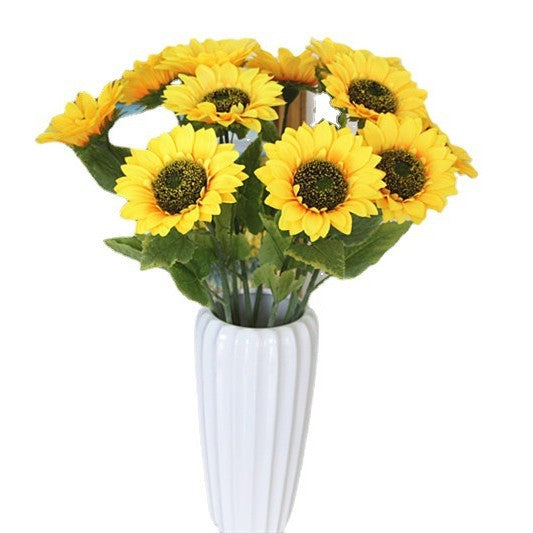 Artificial single head sunflower simulation flower