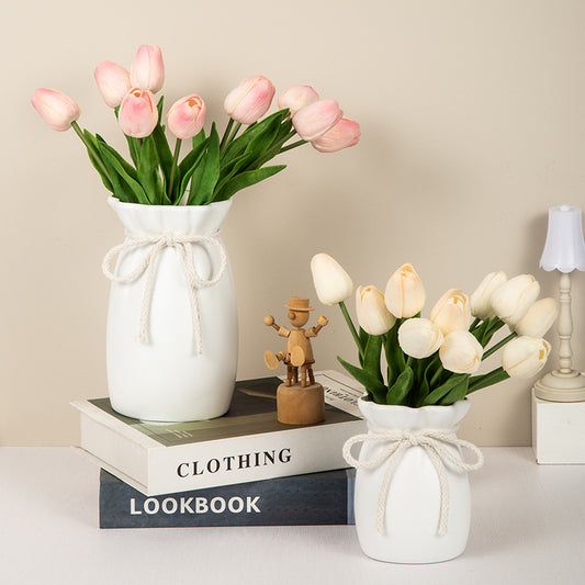Imitation ceramic plastic vase
