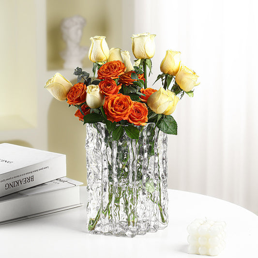 Light luxury retro INS style glacier vase